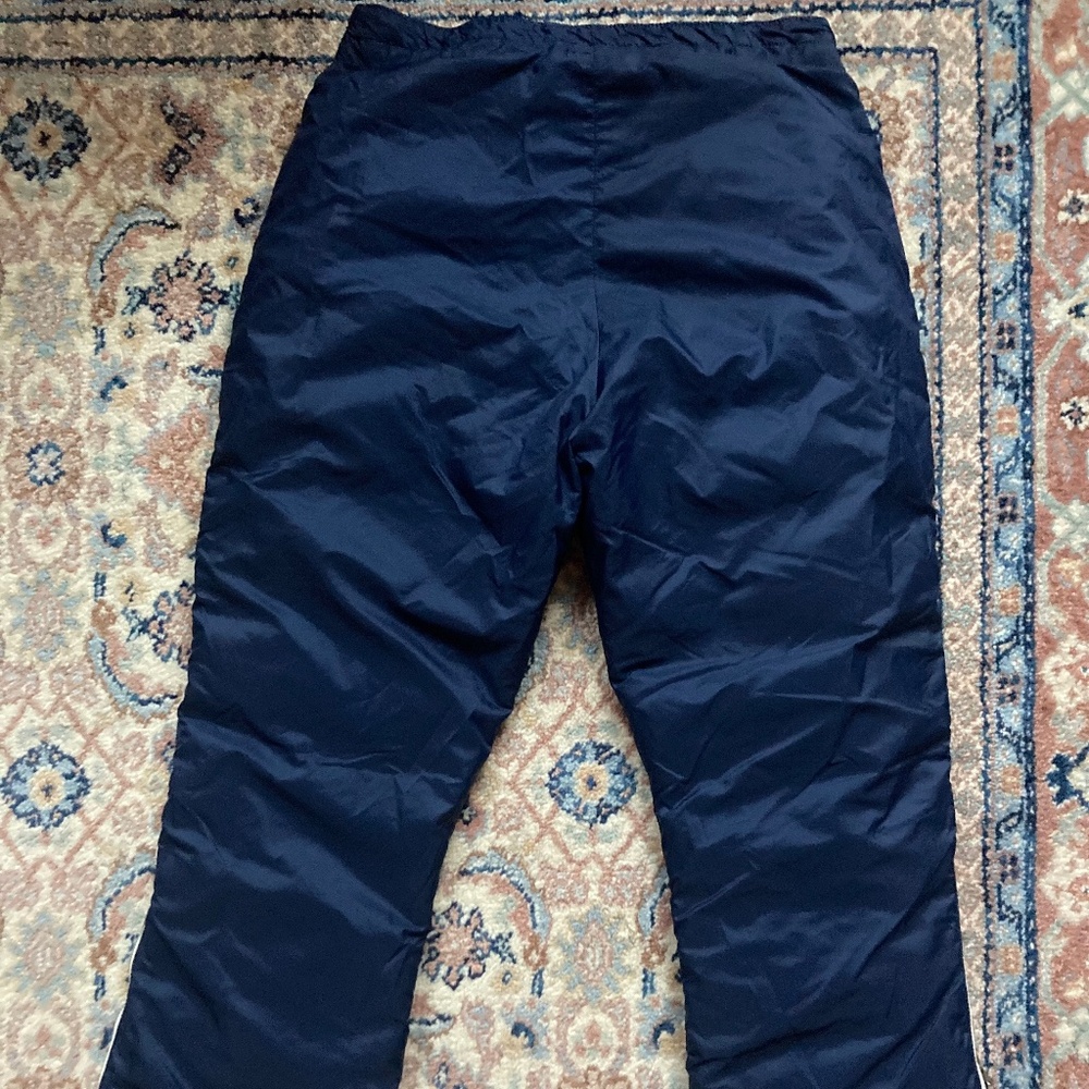 Eddie Bauer goose down snow pants with a couple flaws size M youth